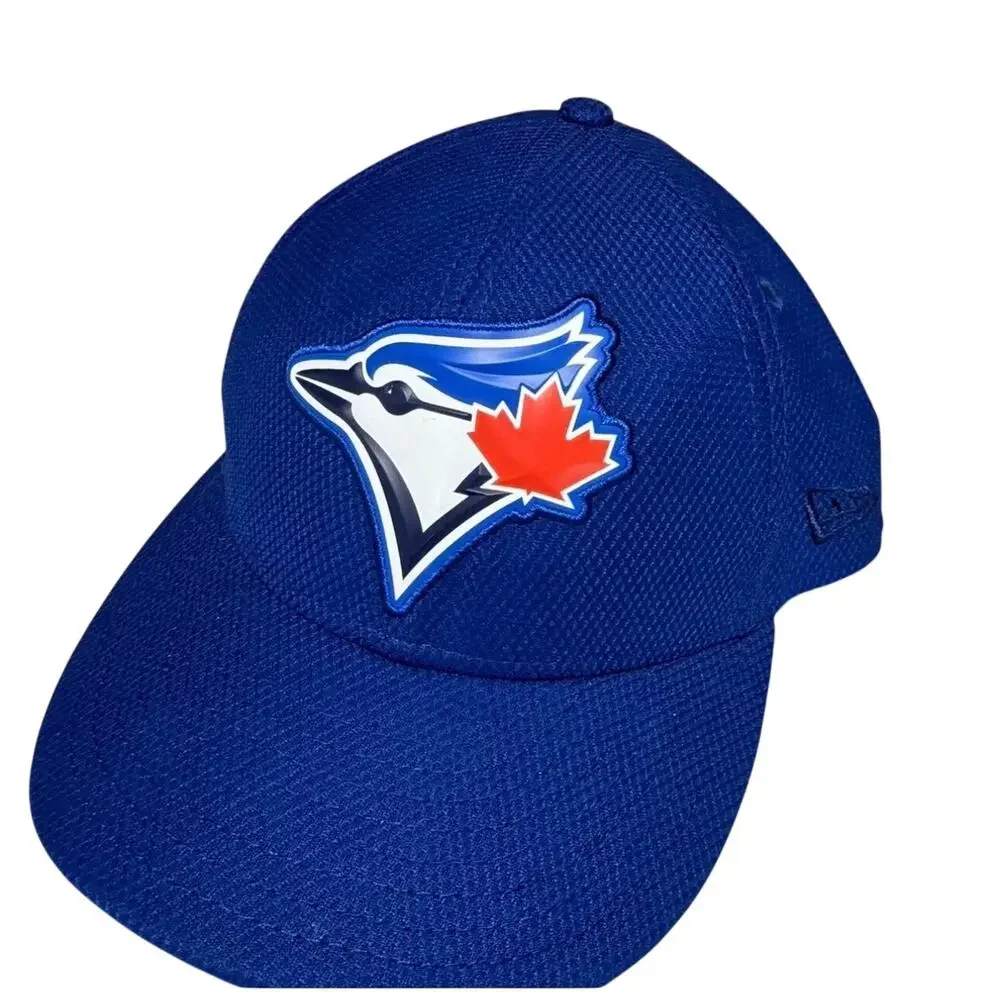 Toronto Blue Jays New Era 59FIFTY Fitted Hat 7 3/8 Blue 3D Rubber Logo MLB